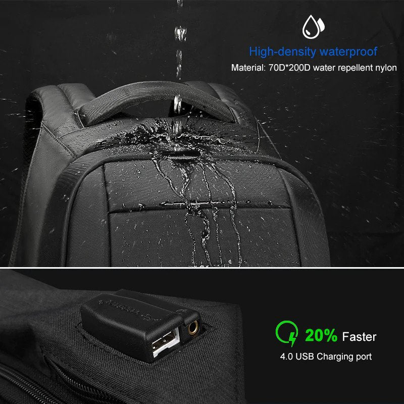 Anti theft multi USB backpack – 15.6” 2
