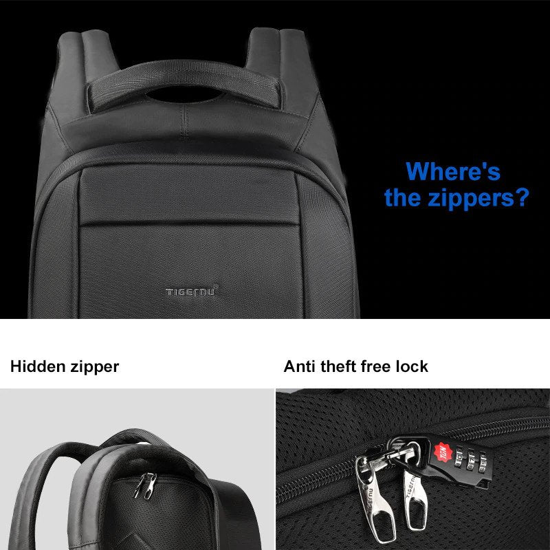 Anti theft multi USB backpack – 15.6”3