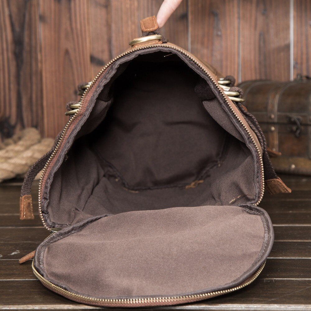Anti theft Leather Backpack --- 5